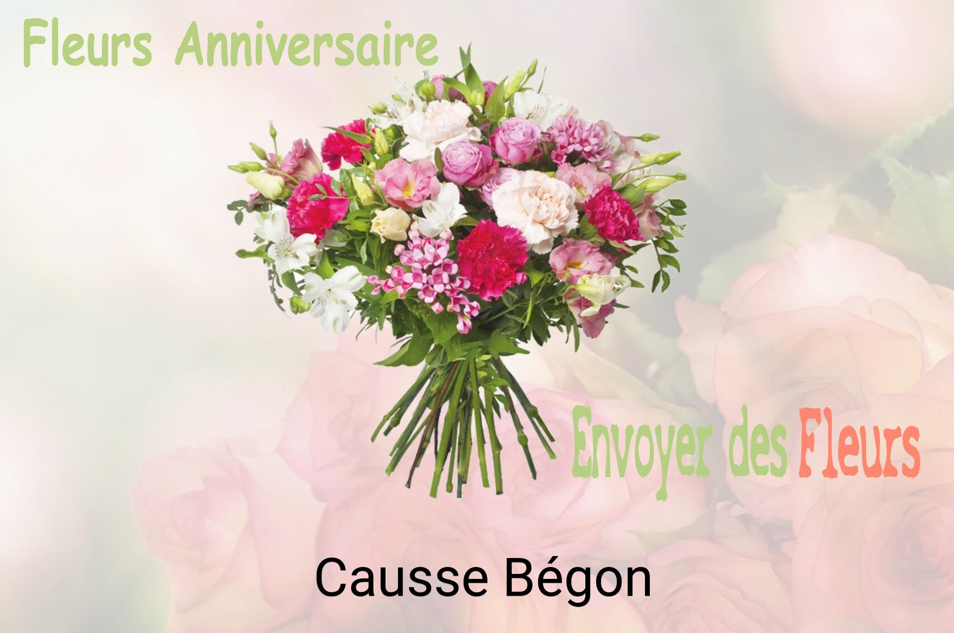 Bouquet de fleurs d’anniversaire livré à Causse-Bégon